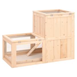 Cușcă pentru hamsteri, 81x40x60 cm, lemn masiv de brad, 6 image