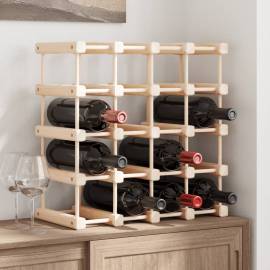 Raft de vin pentru 20 sticle, 46,5x23x46,5 cm, lemn masiv pin