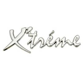 Emblema auto metalica, autoadeziva, model "X’TREME", finisaj Crom, dimensiune, 15 x 3 cm, 2 image