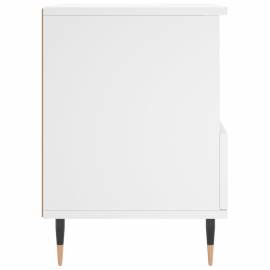 Noptiere, 2 buc., alb, 40x35x50 cm, lemn compozit, 8 image