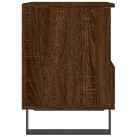 Noptiere, 2 buc., stejar maro, 40x35x50 cm, lemn compozit, 8 image
