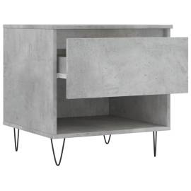 Măsuță de cafea, gri beton, 50x46x50 cm, lemn prelucrat, 6 image