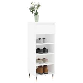 Pantofar, alb, 40x36x105 cm, lemn compozit, 3 image
