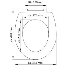 SchÜtte scaun de toaletă duroplast cu închidere silențioasă „white”, 6 image