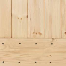 Ușă glisantă cu set de feronerie 85x210 cm, lemn masiv de pin, 7 image