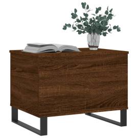 Măsuță de cafea, stejar maro, 60x44,5x45 cm, lemn prelucrat, 4 image