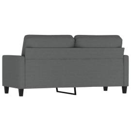 Canapea cu 2 locuri, gri închis, 140 cm, material textil, 5 image