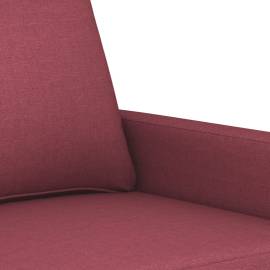 Canapea cu 3 locuri, roșu vin, 180 cm, material textil, 6 image