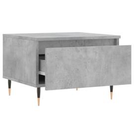 Măsuță de cafea, gri beton, 50x46x35 cm, lemn prelucrat, 6 image
