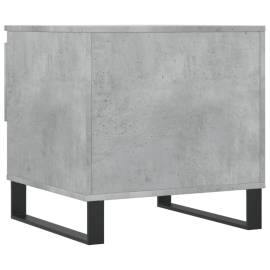 Măsuță de cafea, gri beton, 50x46x50 cm, lemn prelucrat, 8 image