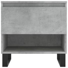 Măsuță de cafea, gri beton, 50x46x50 cm, lemn prelucrat, 5 image