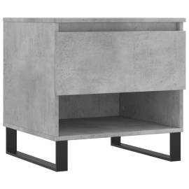 Măsuță de cafea, gri beton, 50x46x50 cm, lemn prelucrat, 2 image