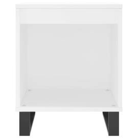 Noptiere, 2 buc., alb, 40x35x50 cm, lemn compozit, 5 image
