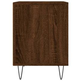 Noptiere, 2 buc., stejar maro, 40x35x50 cm, lemn compozit, 6 image