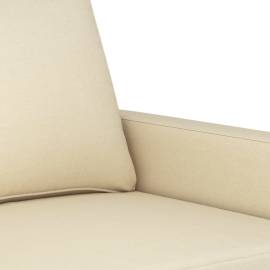 Canapea cu 2 locuri, crem, 120 cm, material textil, 6 image
