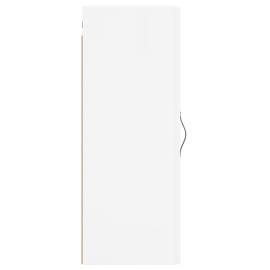 Dulap de perete, alb, 34,5x34x90 cm, lemn prelucrat, 7 image