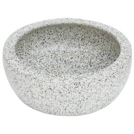 Lavoar de blat, gri, rotund, Φ41x14 cm, ceramică, 3 image