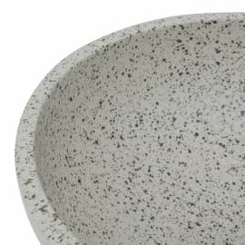 Lavoar de blat, gri, rotund, Φ41x14 cm, ceramică, 5 image