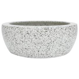 Lavoar de blat, gri, rotund, Φ41x14 cm, ceramică, 2 image
