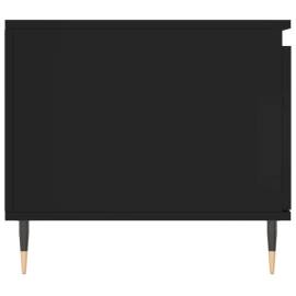 Măsuță de cafea, negru, 100x50x45 cm, lemn prelucrat, 7 image