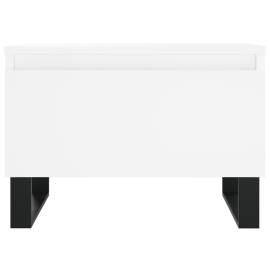 Măsuțe de cafea, 2 buc., alb, 50x46x35 cm, lemn prelucrat, 6 image