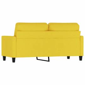 Canapea cu 2 locuri, galben deschis, 140 cm, material textil, 5 image