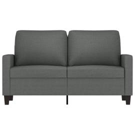 Canapea cu 2 locuri, gri închis, 120 cm, material textil, 3 image