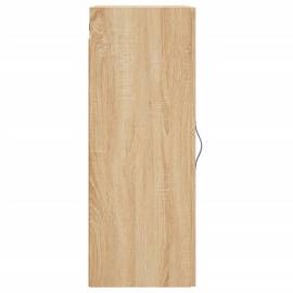 Dulap de perete, stejar sonoma, 34,5x34x90 cm, lemn prelucrat, 7 image