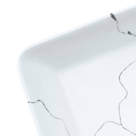 Lavoar de blat, alb, 46x35,5x13 cm, ceramică, dreptunghi, 7 image