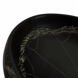 Lavoar de blat, negru, 59x40x15 cm, ceramică, oval, 7 image