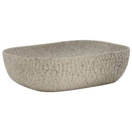 Lavoar de blat gri 48x37,5x13,5 cm, ceramică, dreptunghi, 2 image