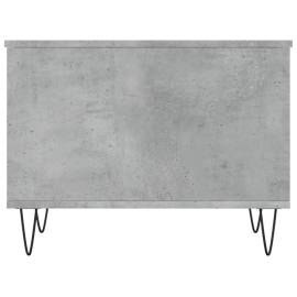 Măsuță de cafea, gri beton, 60x44,5x45 cm, lemn prelucrat, 6 image