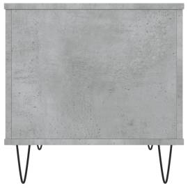 Măsuță de cafea, gri beton, 60x44,5x45 cm, lemn prelucrat, 7 image