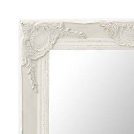 Oglindă de perete în stil baroc, alb, 60 x 40 cm, 4 image