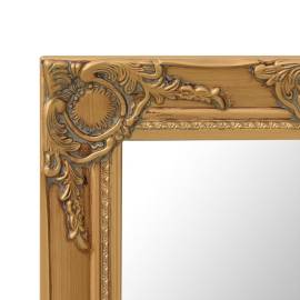 Oglindă de perete în stil baroc, auriu, 50 x 40 cm, 4 image