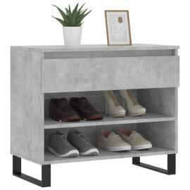 Pantofar, gri beton, 70x36x60 cm, lemn prelucrat, 3 image
