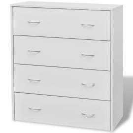 Bufet cu 4 sertare, 60 x 30,5 x 71 cm, alb, 3 image