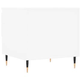 Măsuță de cafea, alb, 50x46x50 cm, lemn prelucrat, 8 image