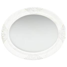 Oglindă de perete în stil baroc, alb, 50 x 60 cm, 3 image