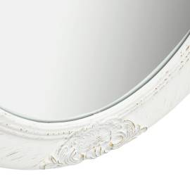 Oglindă de perete în stil baroc, alb, 50 x 60 cm, 4 image