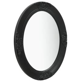 Oglindă de perete în stil baroc, negru, 50 x 70 cm, 2 image