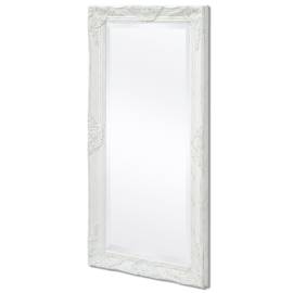 Oglindă verticală în stil baroc, 100 x 50 cm, alb, 4 image