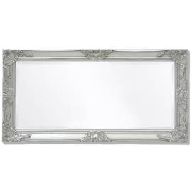 Oglindă verticală în stil baroc, 100 x 50 cm, argintiu, 5 image