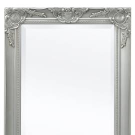 Oglindă verticală în stil baroc, 100 x 50 cm, argintiu, 7 image
