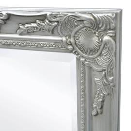 Oglindă verticală în stil baroc, 100 x 50 cm, argintiu, 6 image