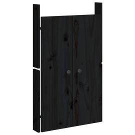 Uși de bucătărie de exterior 2 buc., negru, 50x9x82 cm, 3 image