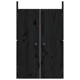 Uși de bucătărie de exterior 2 buc., negru, 50x9x82 cm, 5 image