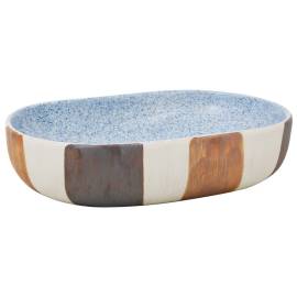 Lavoar de blat, multicolor, 59x40x14 cm, ceramică, oval, 2 image