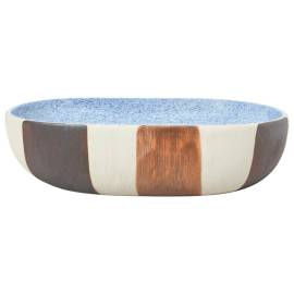 Lavoar de blat, multicolor, 59x40x14 cm, ceramică, oval, 3 image