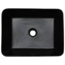 Lavoar de blat, negru, 46x35,5x13 cm, ceramică, dreptunghi, 6 image